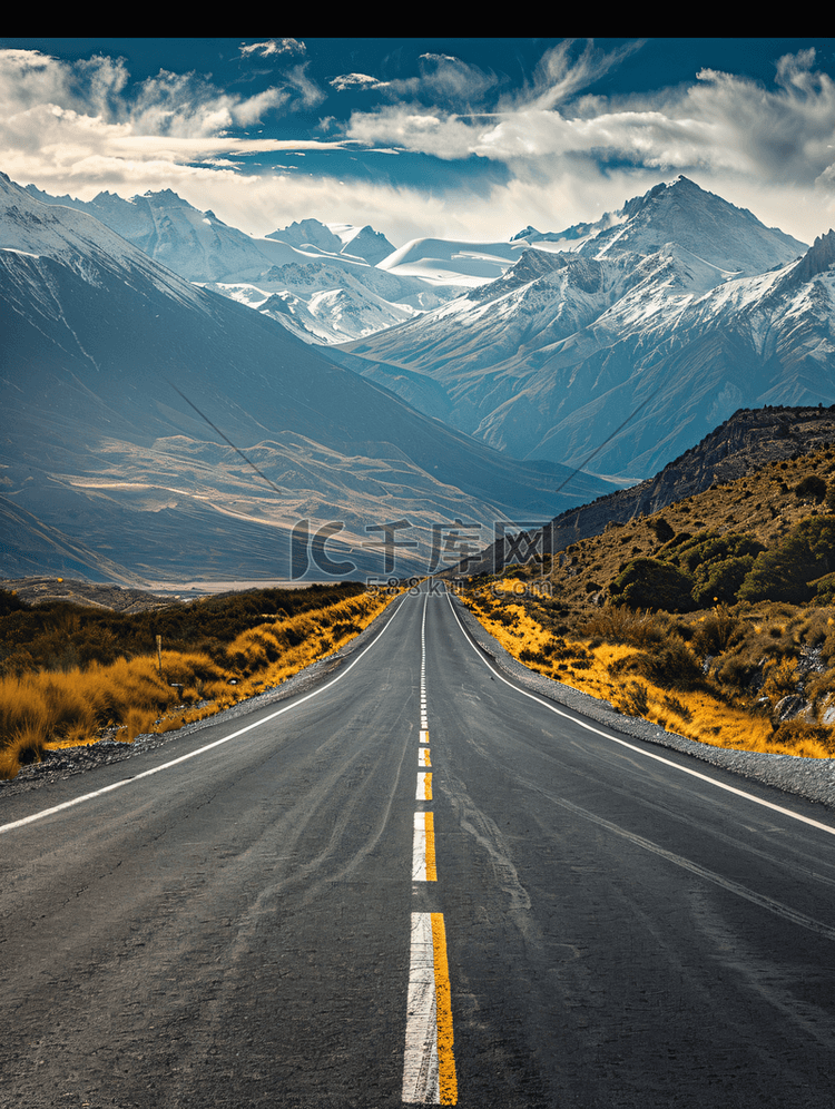 公路环境线路山中背景