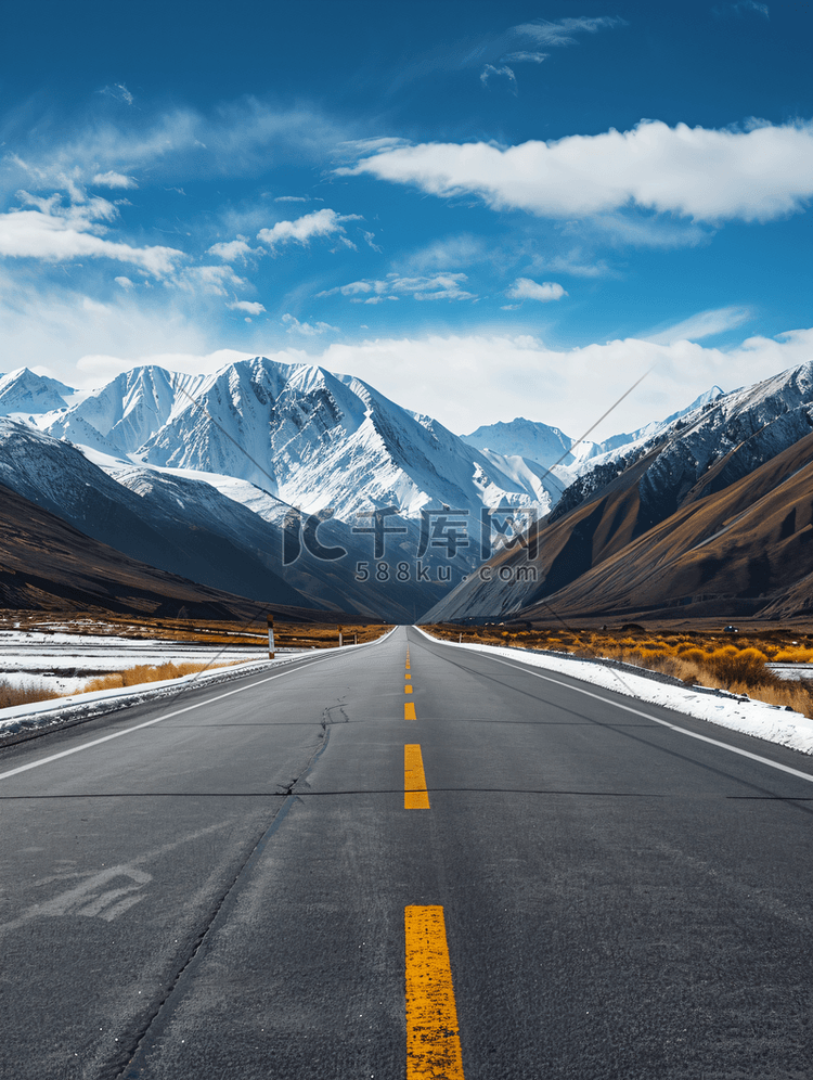 公路环境线路山中背景