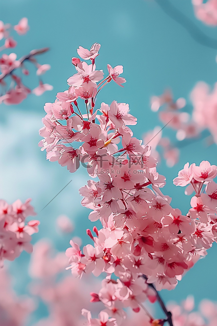 绽放樱花摄影图春天照片写实