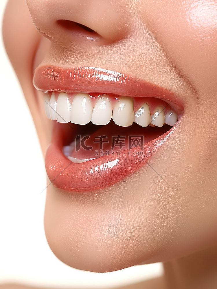 健康的牙齿牙龈健康高清图片
