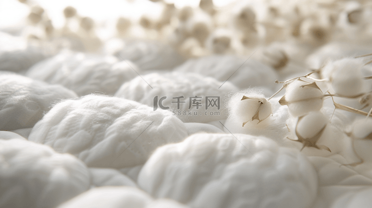白色棉花棉被合成创意素材背景