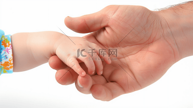 父母和婴儿的手部摄影1