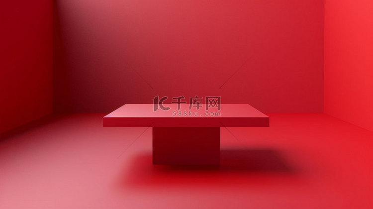 展台方桌简约合成创意素材背景