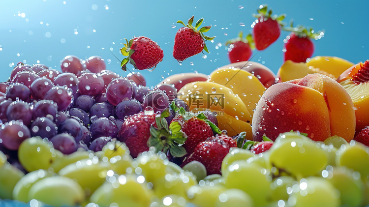 夏日各种新鲜水果图片