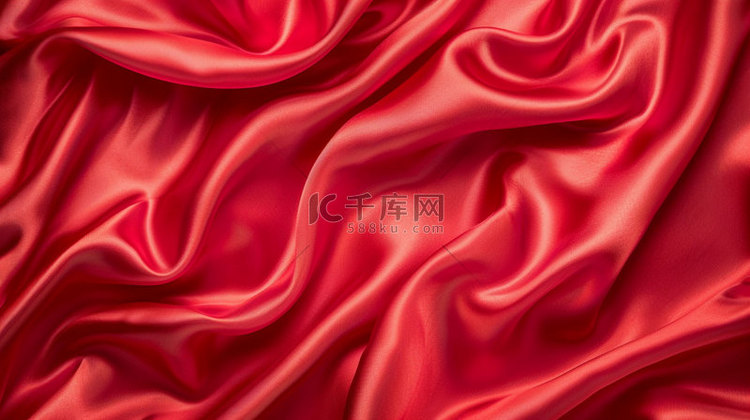红色褶皱质感合成创意素材背景