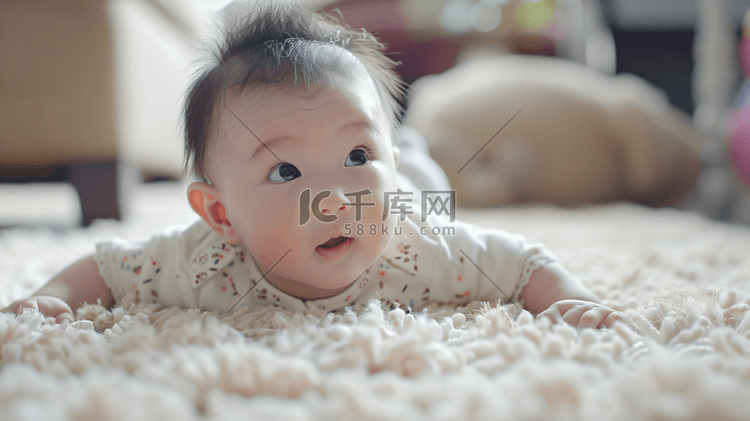 地毯上的婴儿摄影10