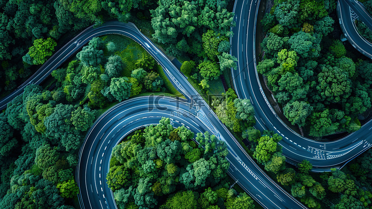 大自然乡村森林道路图片