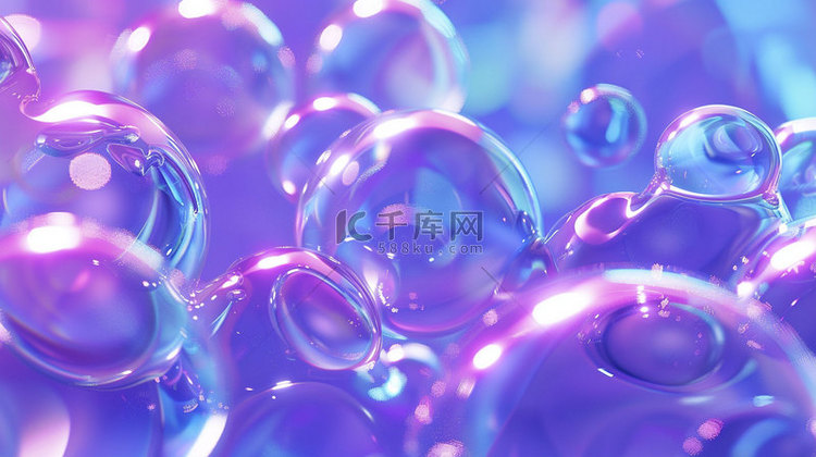 气泡水球阳光合成创意素材背景