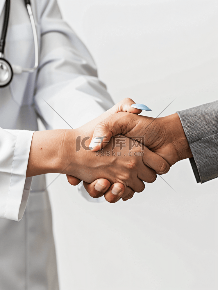 医生和患者握手