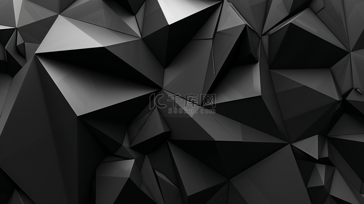 黑色空间风格几何图形图案的商务
