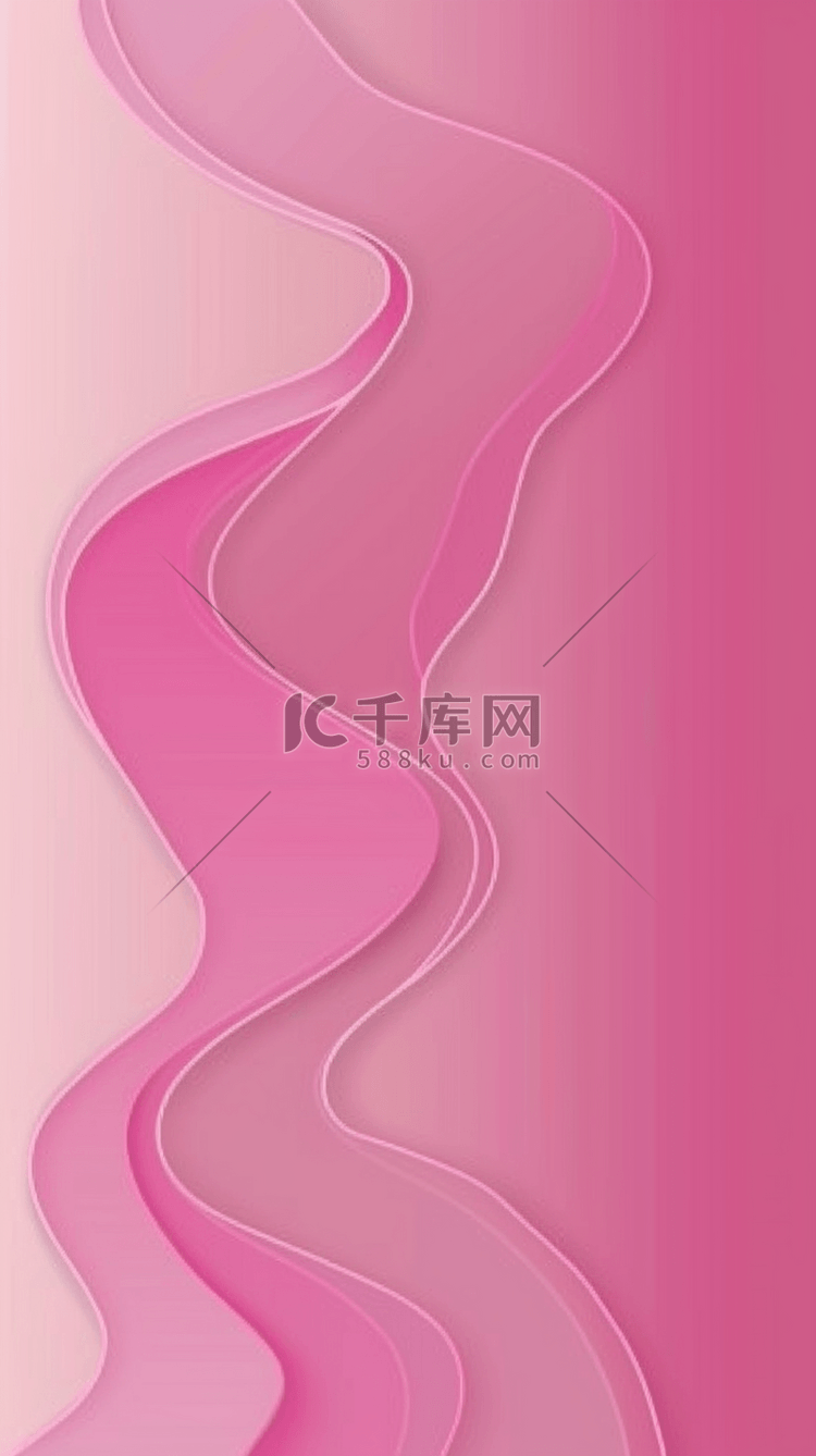 粉白色渐变抽象果冻质感波纹纹理