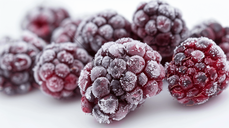 速冻冷冻的水果黑莓4