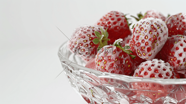 速冻冷冻的水果草莓12
