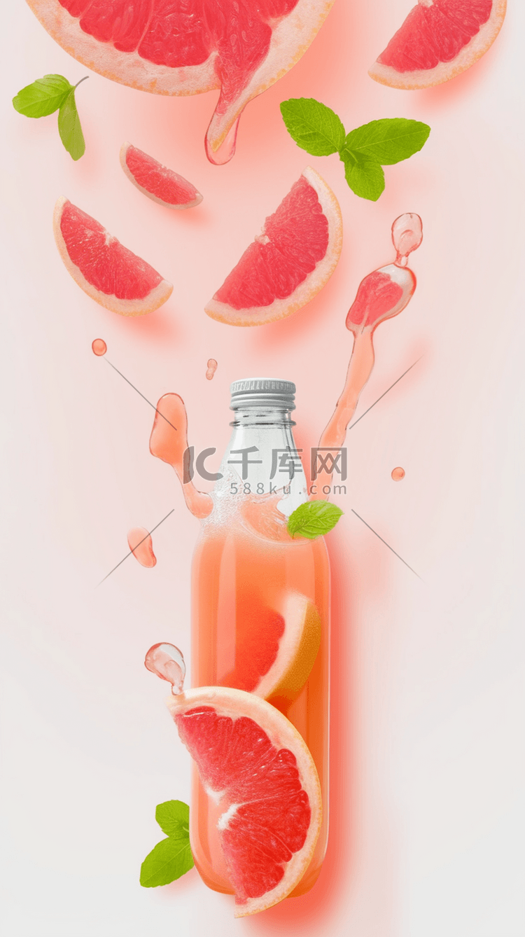 夏日冷饮清凉饮品草莓西瓜饮料果