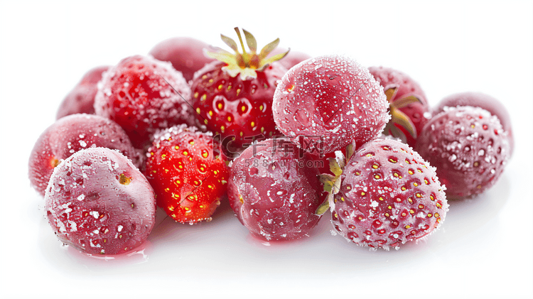 速冻冷冻的水果草莓11