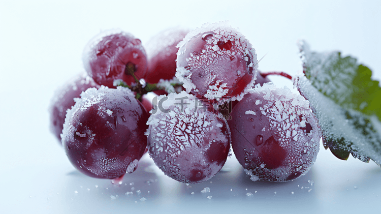 速冻冷冻的水果葡萄4