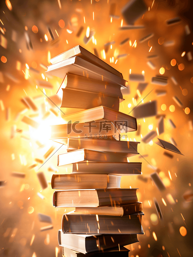 太阳耀斑导致书堆掉落