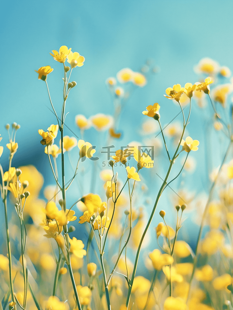 黄色的花田