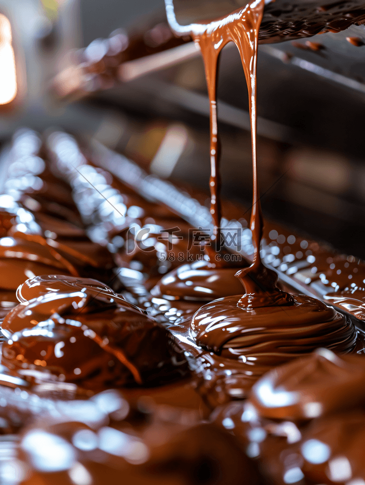 巧克力糖霜是在工业糖果生产过程