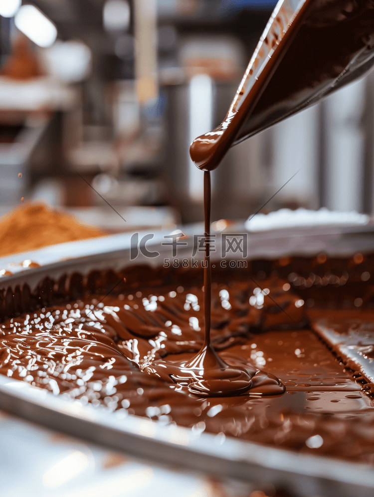 巧克力糖霜是在工业糖果生产过程