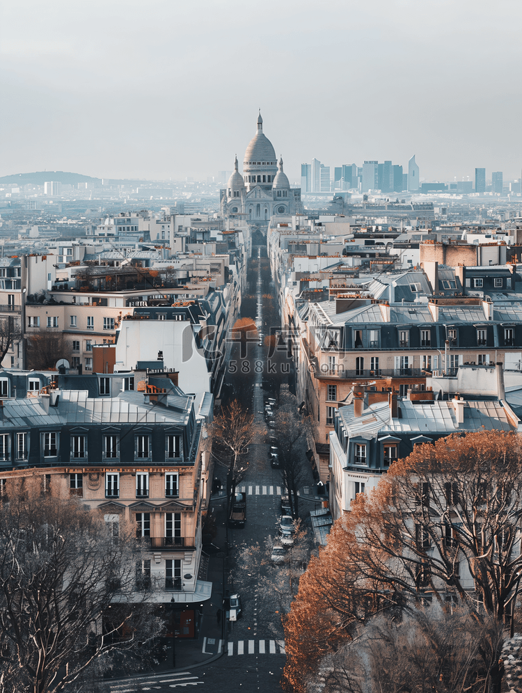 从圣心大教堂眺望巴黎