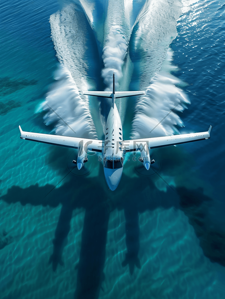 飞机在海上取水