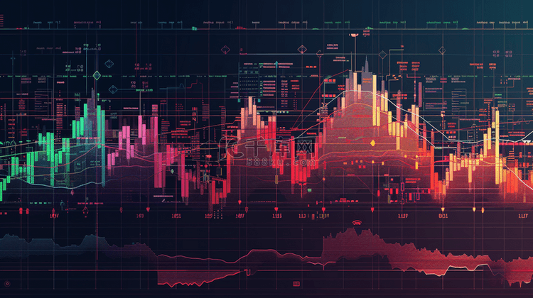 金融趋势数据动态金融数据分析图
