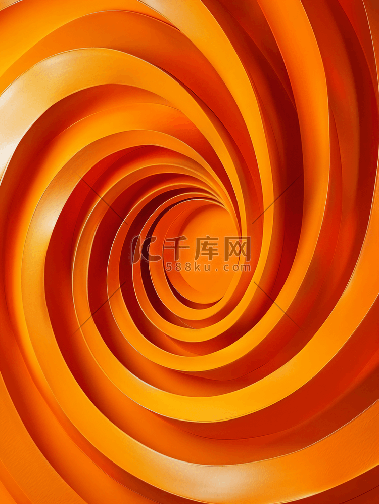 橙色抽象背景橙色吊索的圆形图案