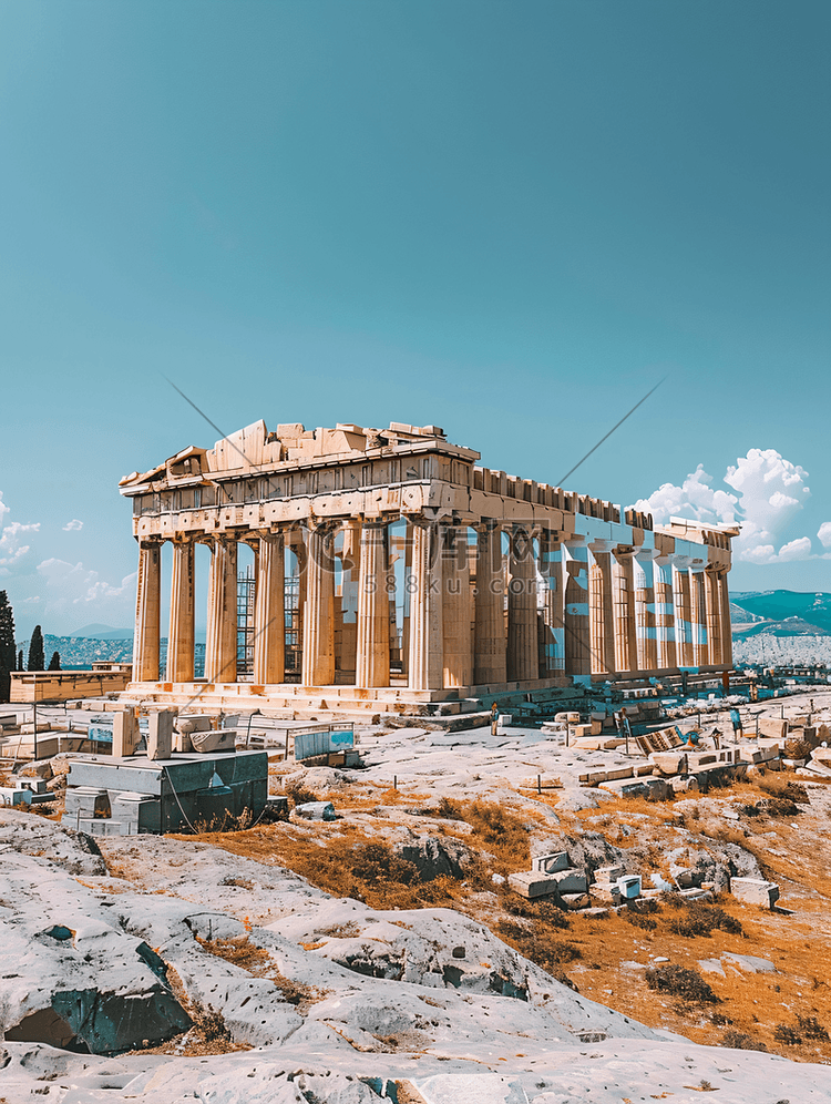 希腊雅典帕台农神庙