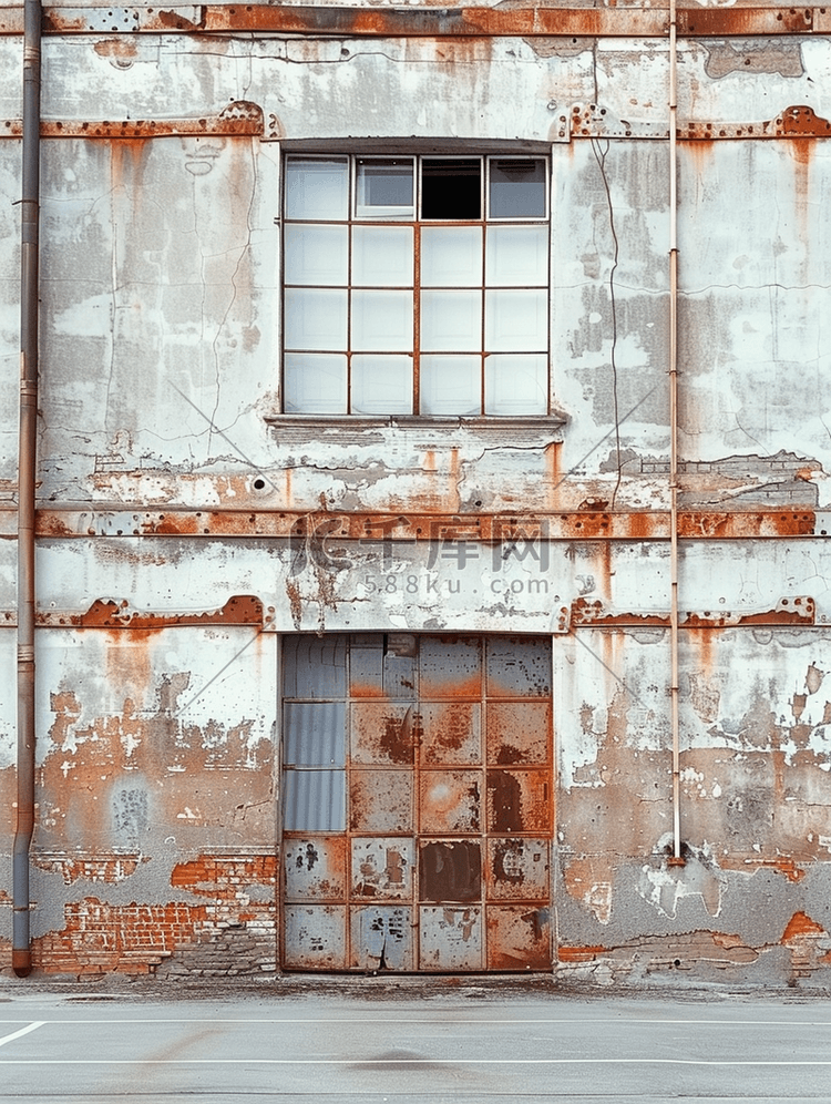 一个旧仓库的门面