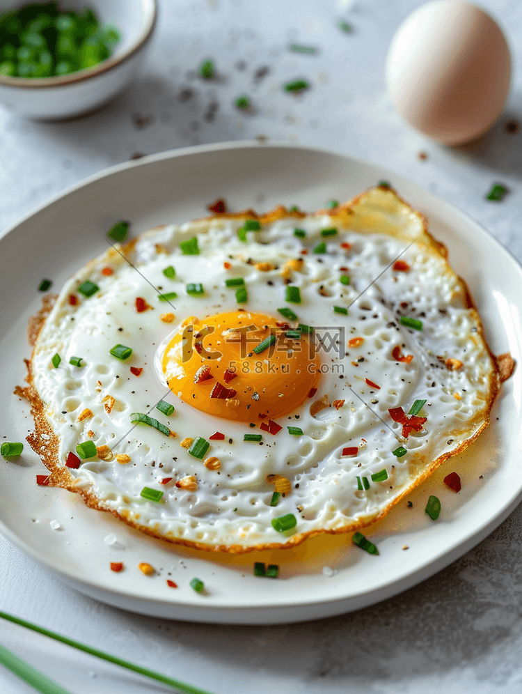 煎鸡蛋与爬藤或煎蛋卷泰国菜