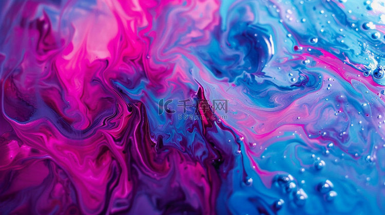 液体气泡彩色合成创意素材背景
