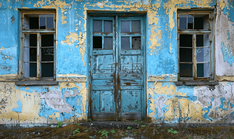 门窗陈旧且被废弃