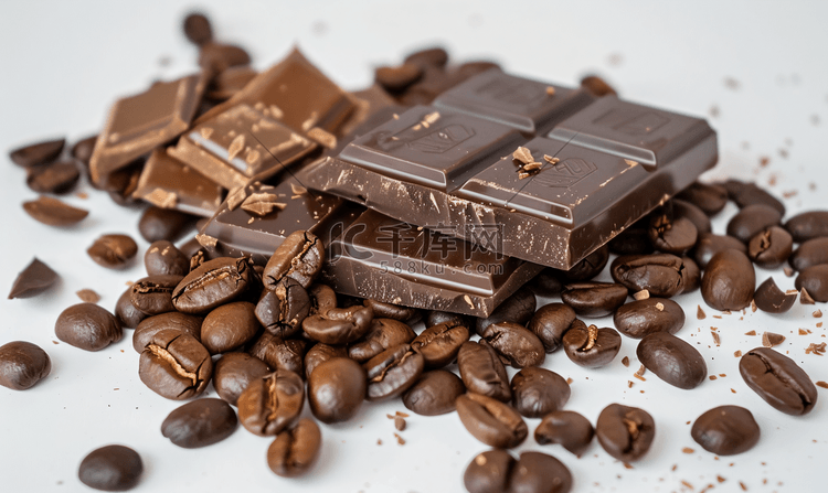 巧克力和咖啡豆
