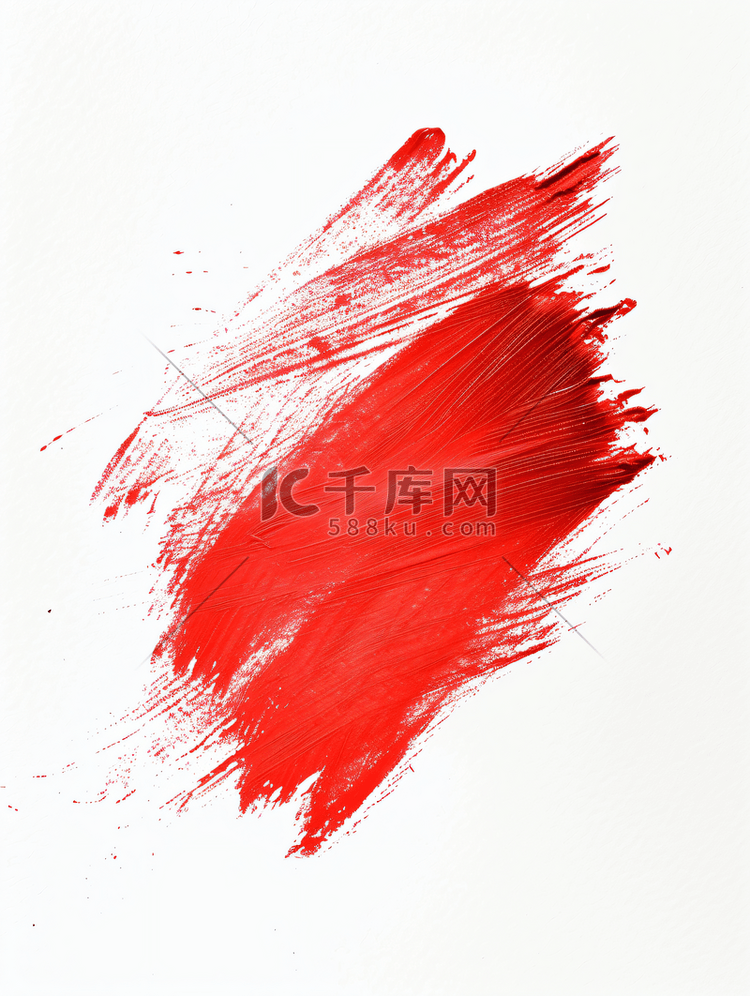 白色背景红色蜡笔涂鸦纹理蜡粉彩
