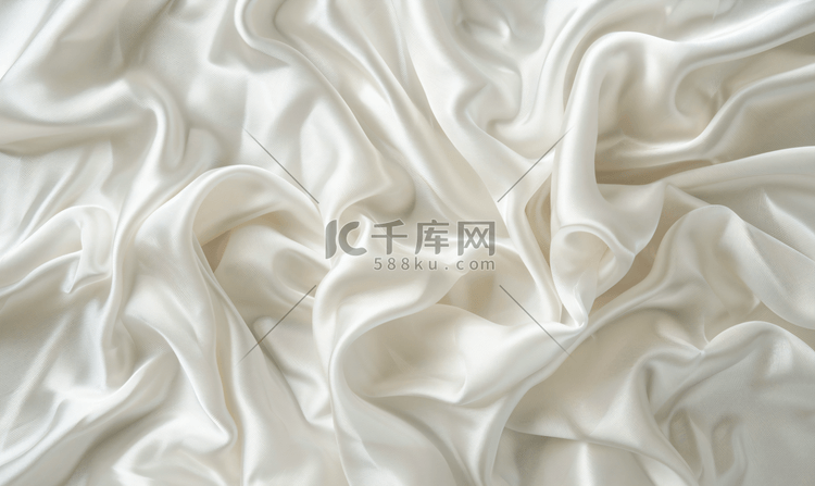 白色丝绸材质质感