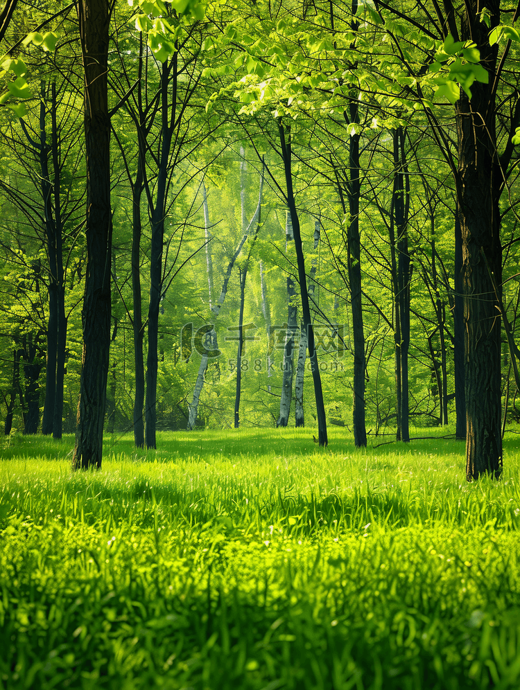 森林绿地肥沃地区森林区