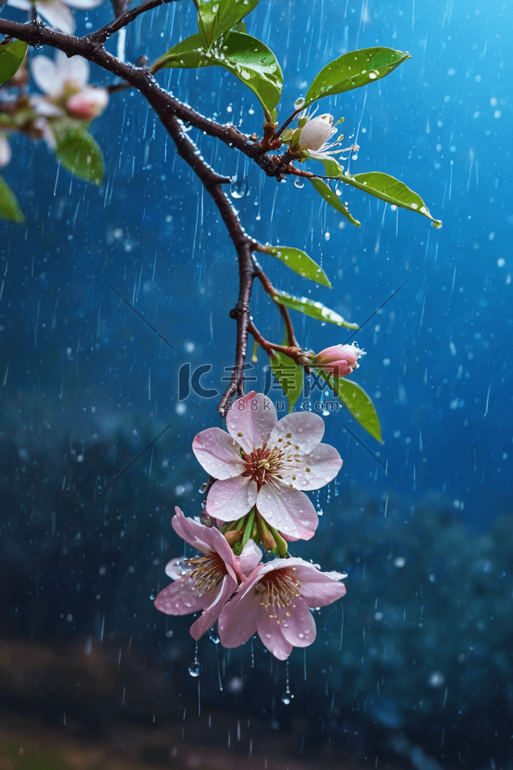 一树梨花带春雨图片