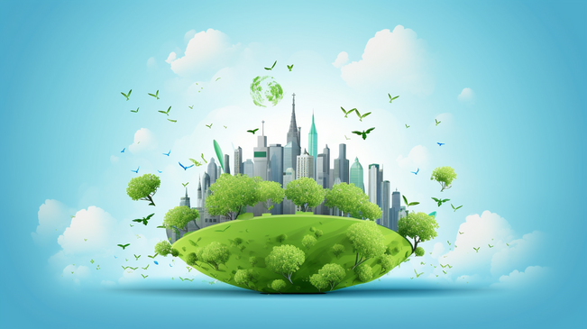 环保节能主题绿色保护环境城市图片
