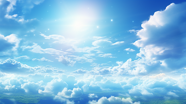 美丽的天空云彩蓝天白云图片