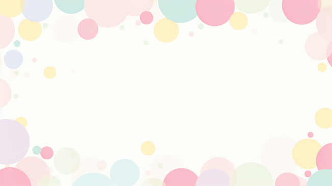 可爱的淡色图案中的粉色圆点边框矢量图。图片