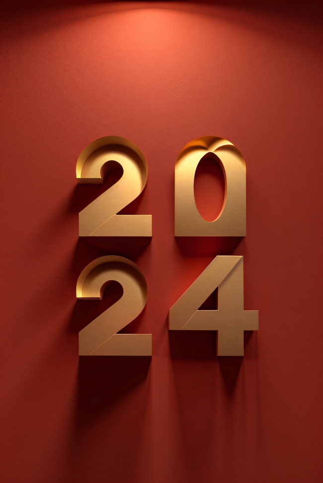 2024年新年元旦红色背景图片3图片