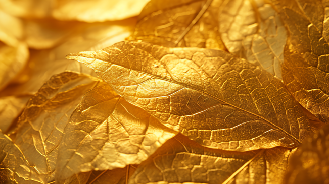 金色叶子质感纹理背景3图片