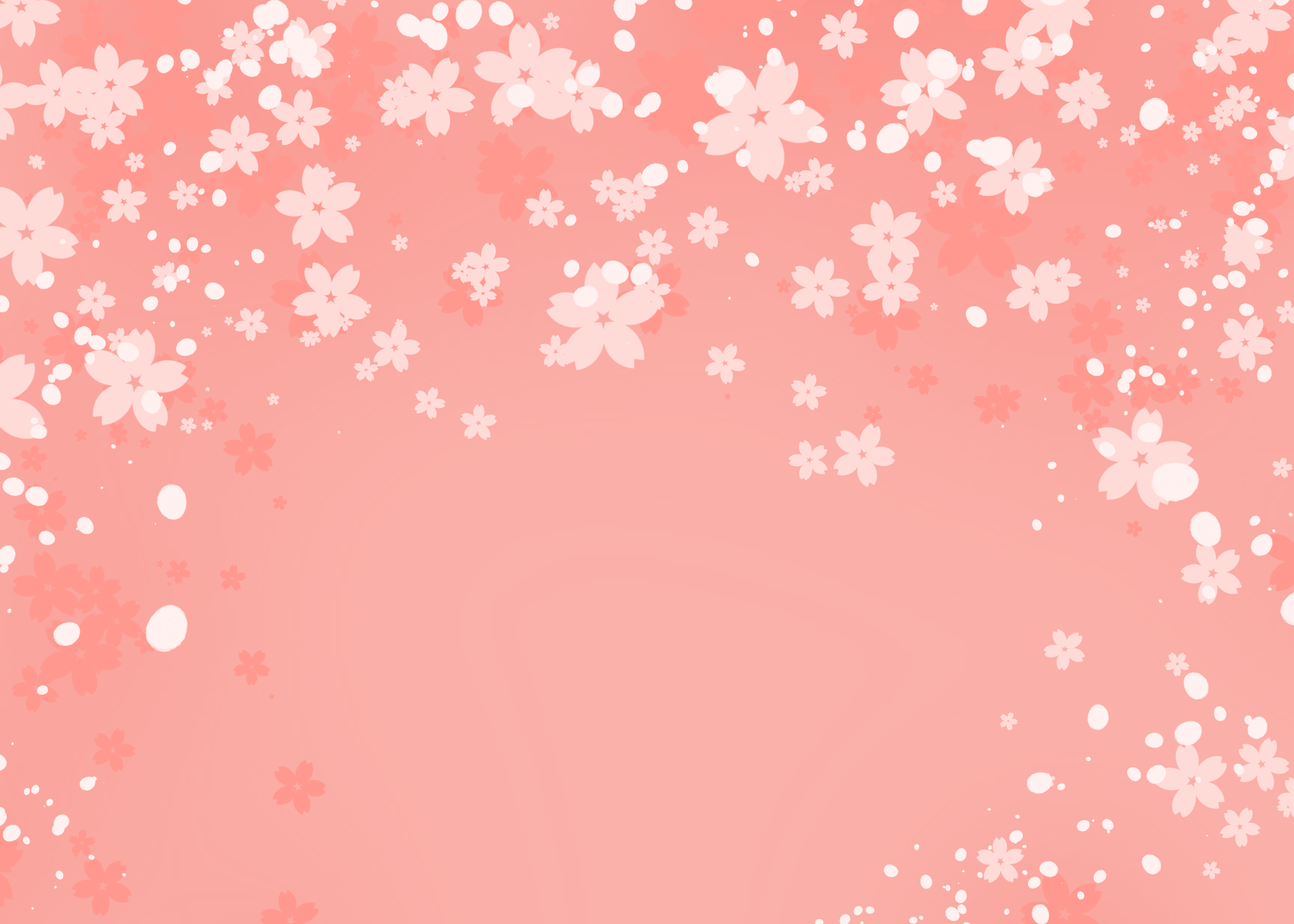 粉色樱花渐变背景图片