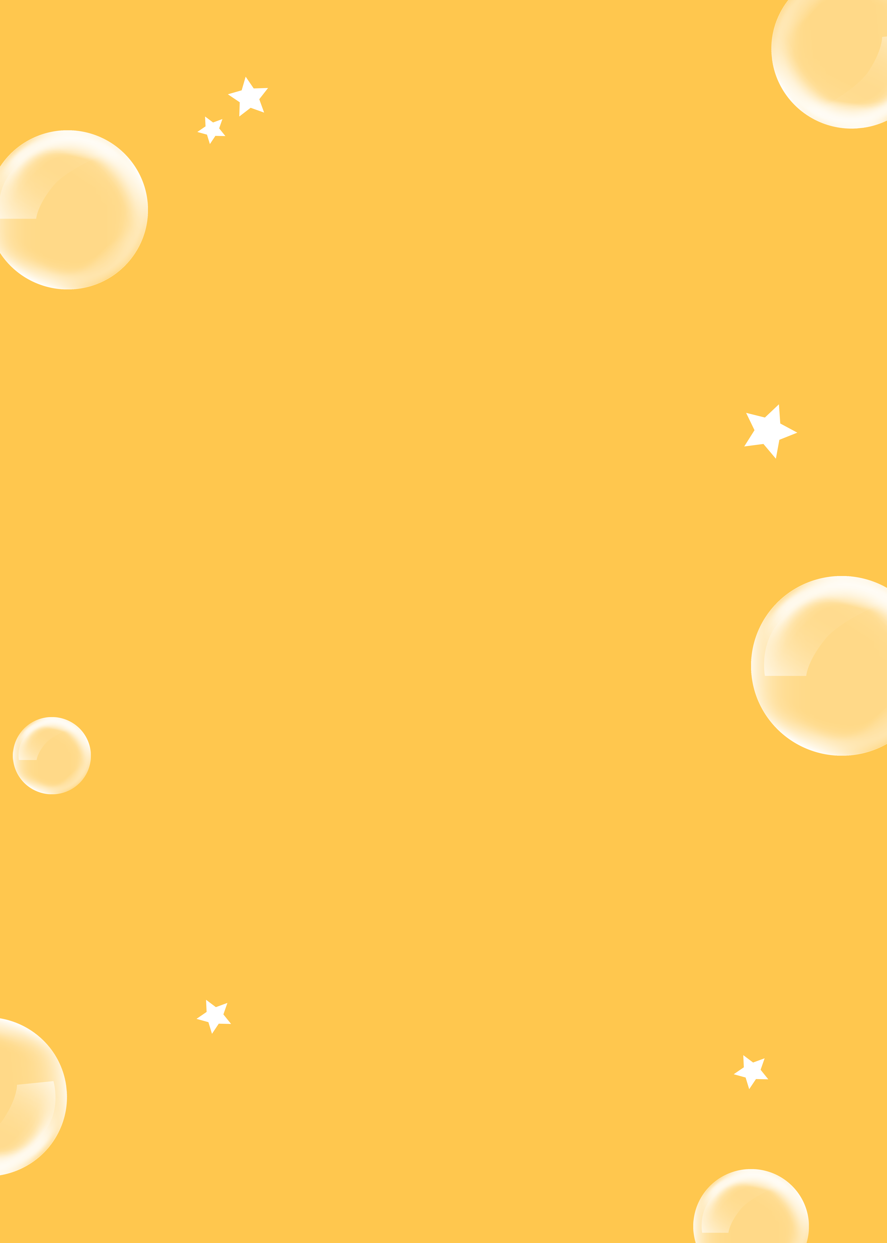 时尚黄色纯色气泡星星背景图片