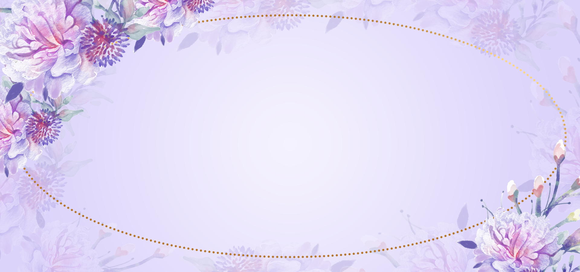 淡紫色花卉背景边框图片