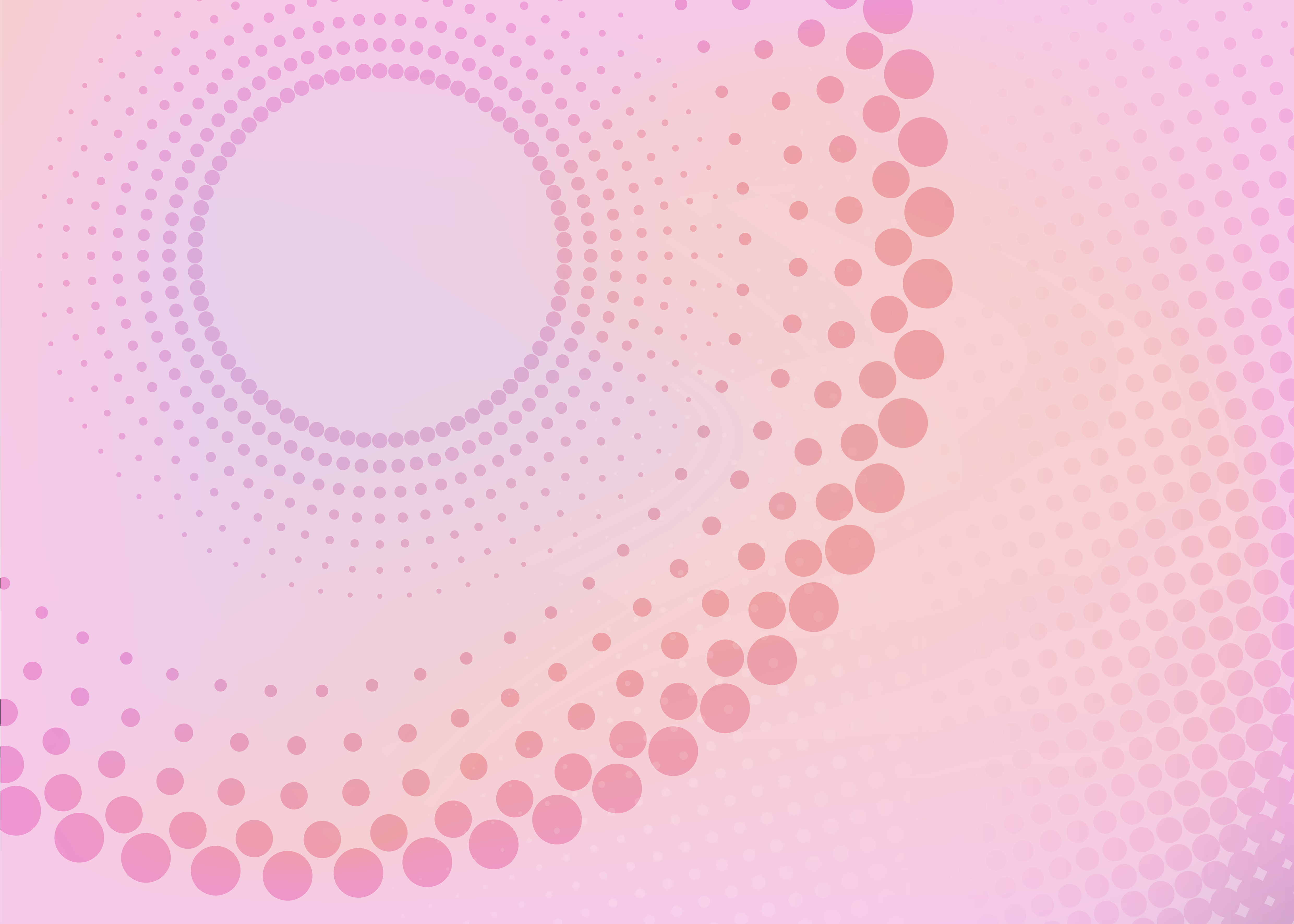 抽象半色调粉色多层波点圆环图片