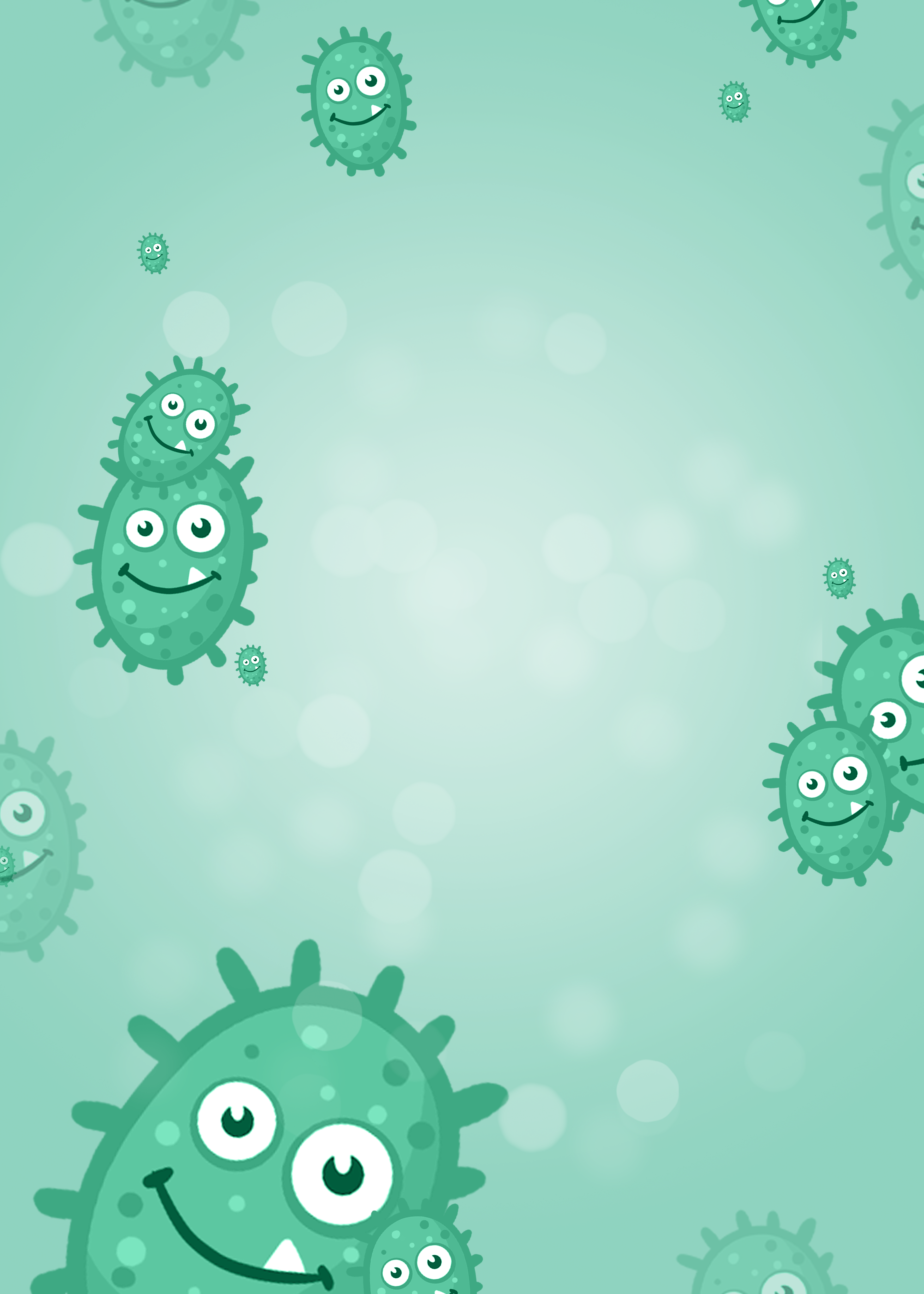 新型冠状肺炎绿色病毒背景图片