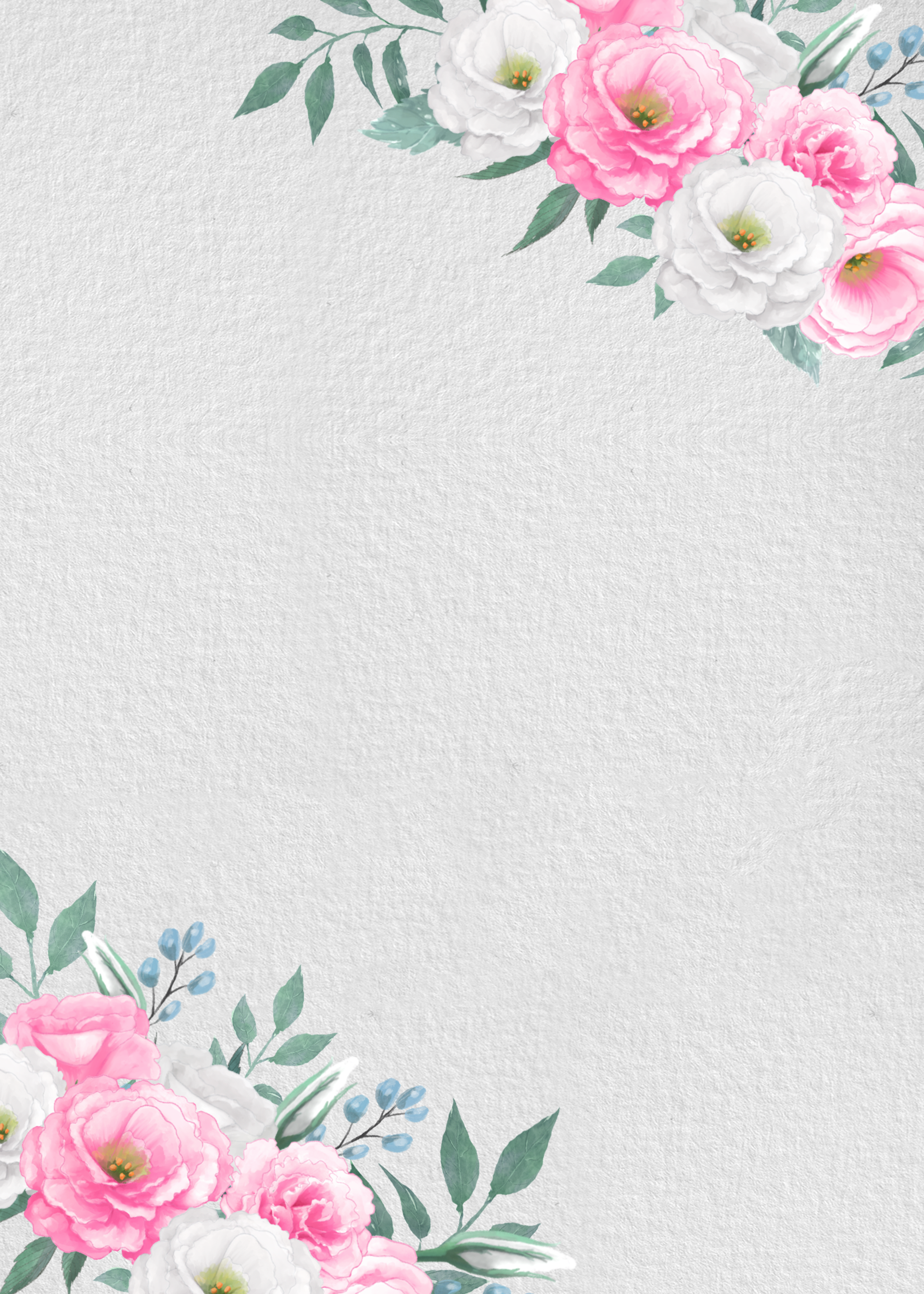 粉色花朵灰色背景图片