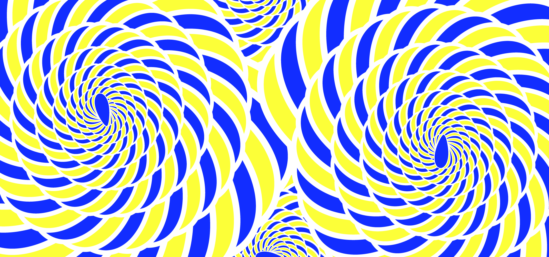 螺旋黄色蓝色抽象视错觉空间背景图片